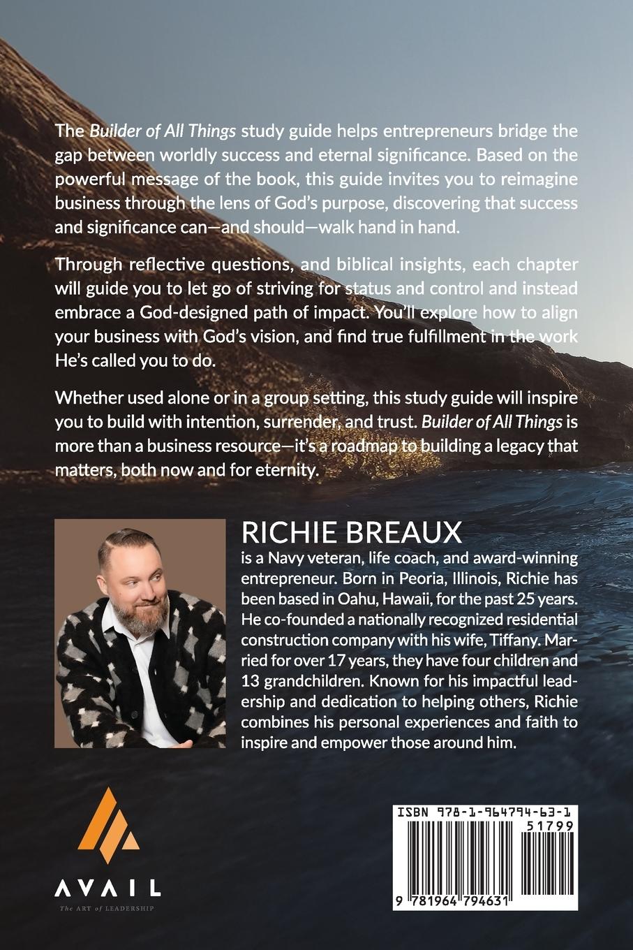 Rückseitencover Builder of All Things Study Guide