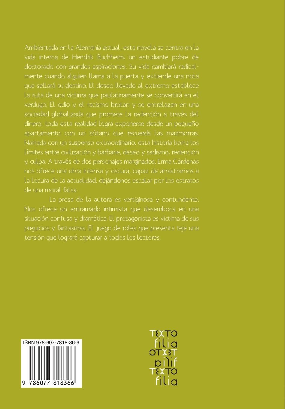 Rückseitencover Tiempos de culpa