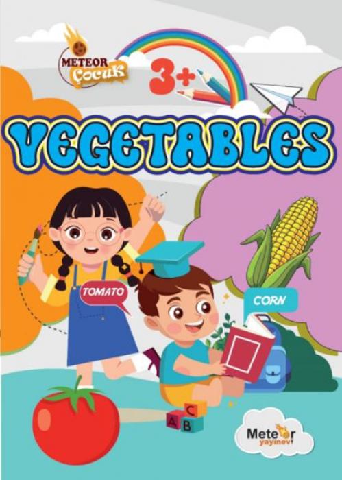 Vorderes Coverbild Vegetables Türkce-Ingilizce Boyama Kitabi