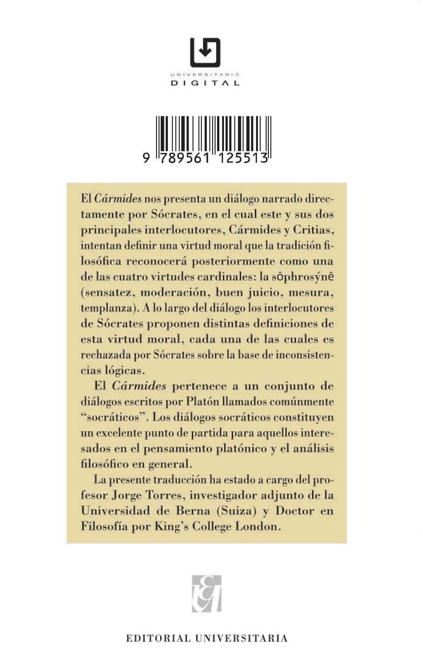 Rückseitencover Cármides