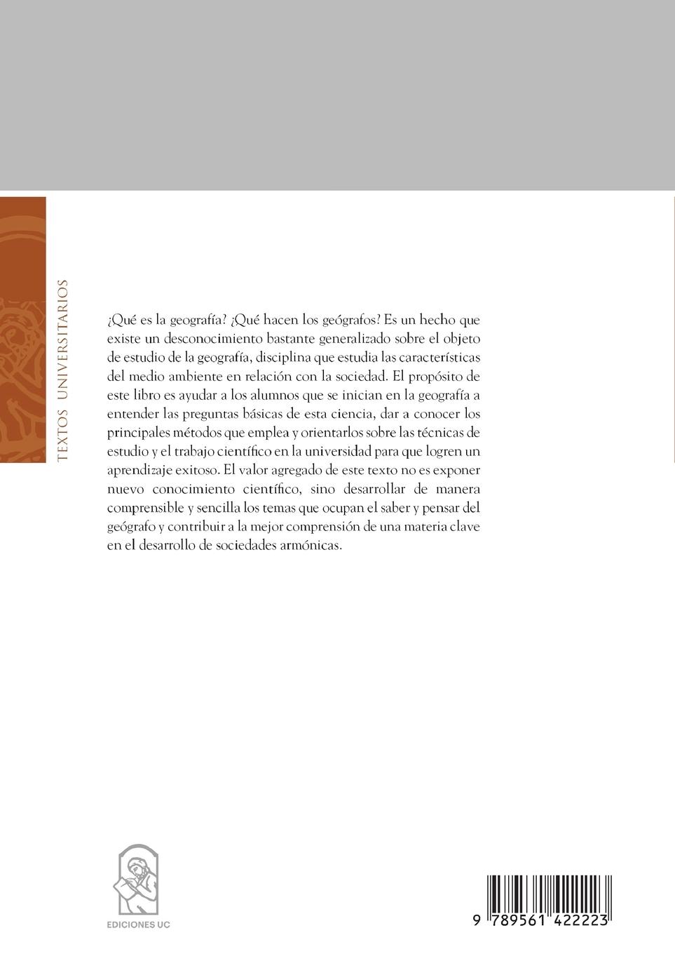 Rückseitencover Qu es la Geograf a?