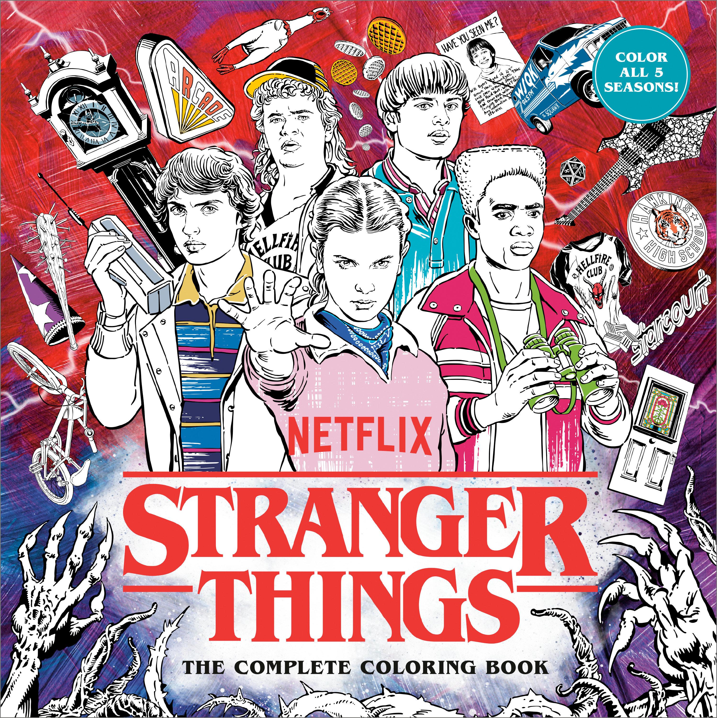 Vorderes Coverbild Stranger Things: The Complete Coloring Book (Color All Five Seasons!)