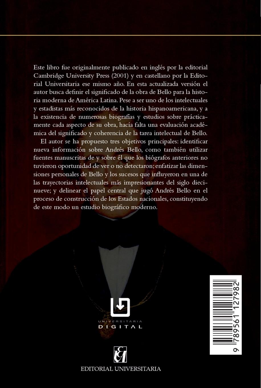 Rückseitencover Andrés Bello