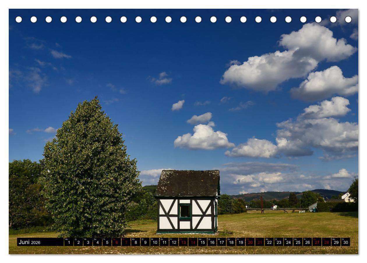 Beispielinhalt (Bild) Rhein-Sieg-Kreis - Perle im Rheinland (Tischkalender 2026 DIN A5 quer), CALVENDO Monatskalender