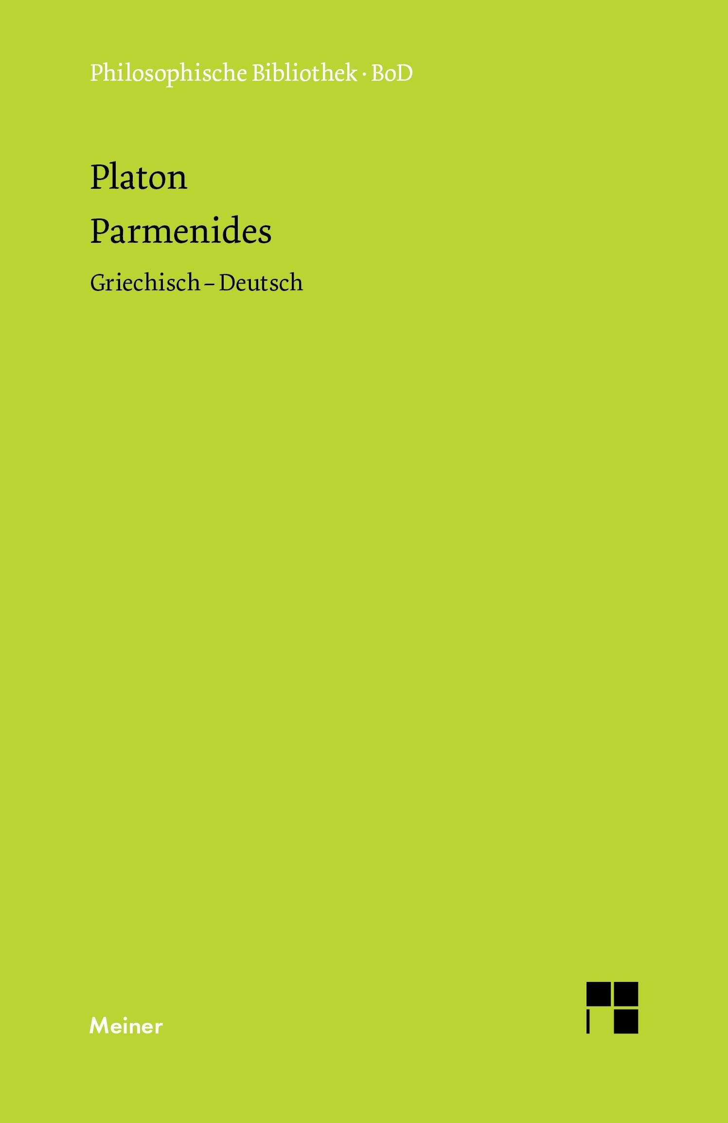 Vorderes Coverbild Parmenides