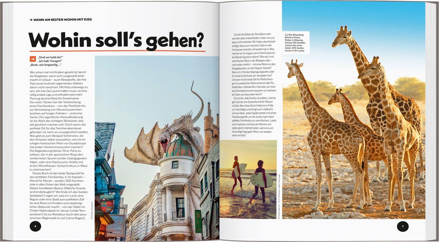 Beispielinhalt (Bild) LONELY PLANET Bildband Wann am besten wohin mit Kids
