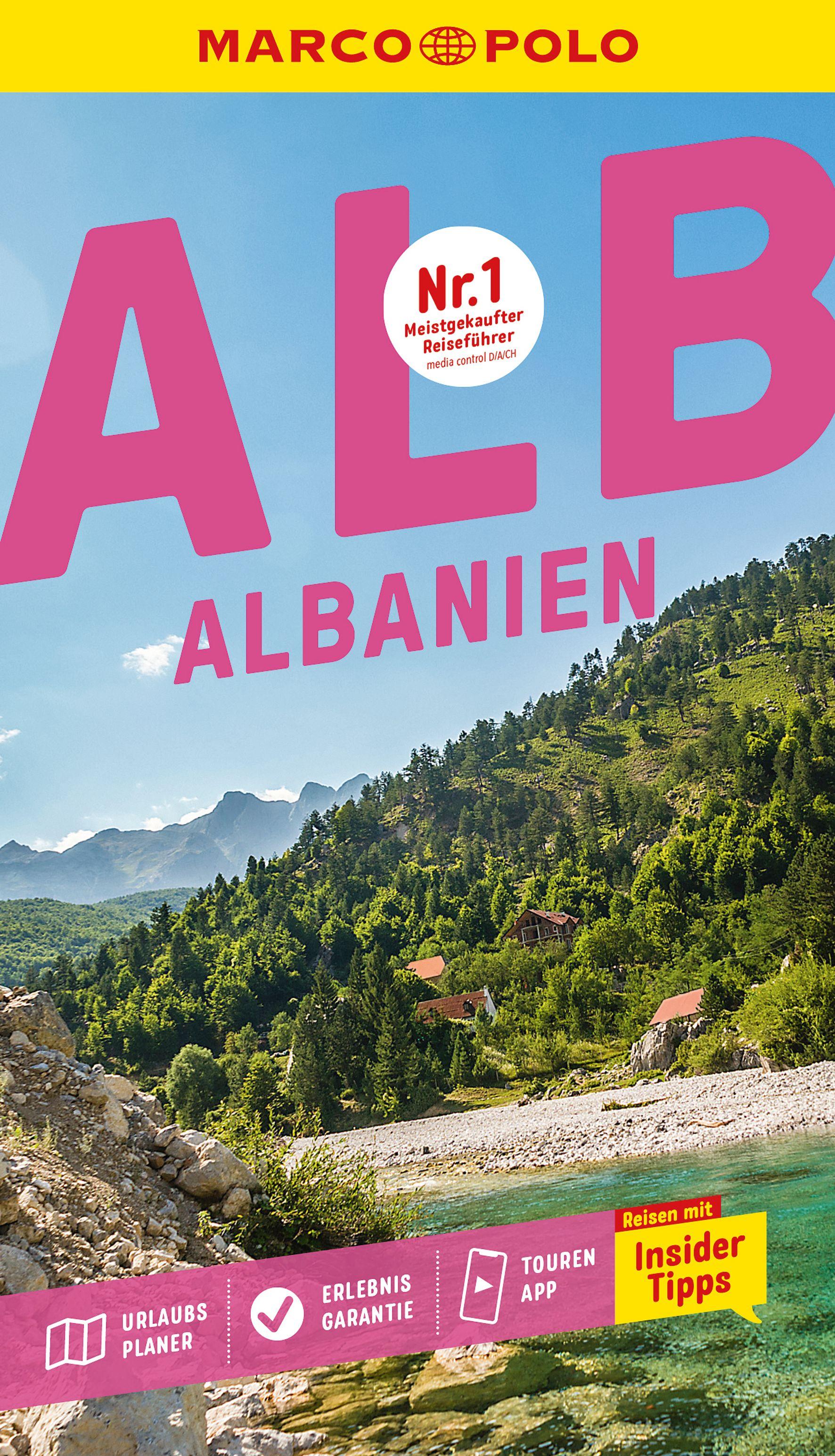 Vorderes Coverbild MARCO POLO Reiseführer Albanien