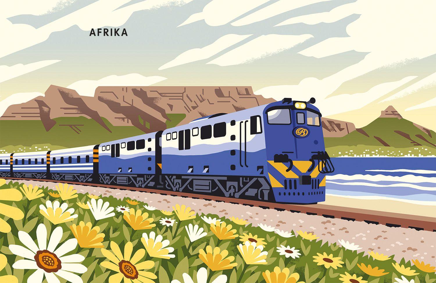 Beispielinhalt (Bild) LONELY PLANET Bildband Legendäre Zugreisen