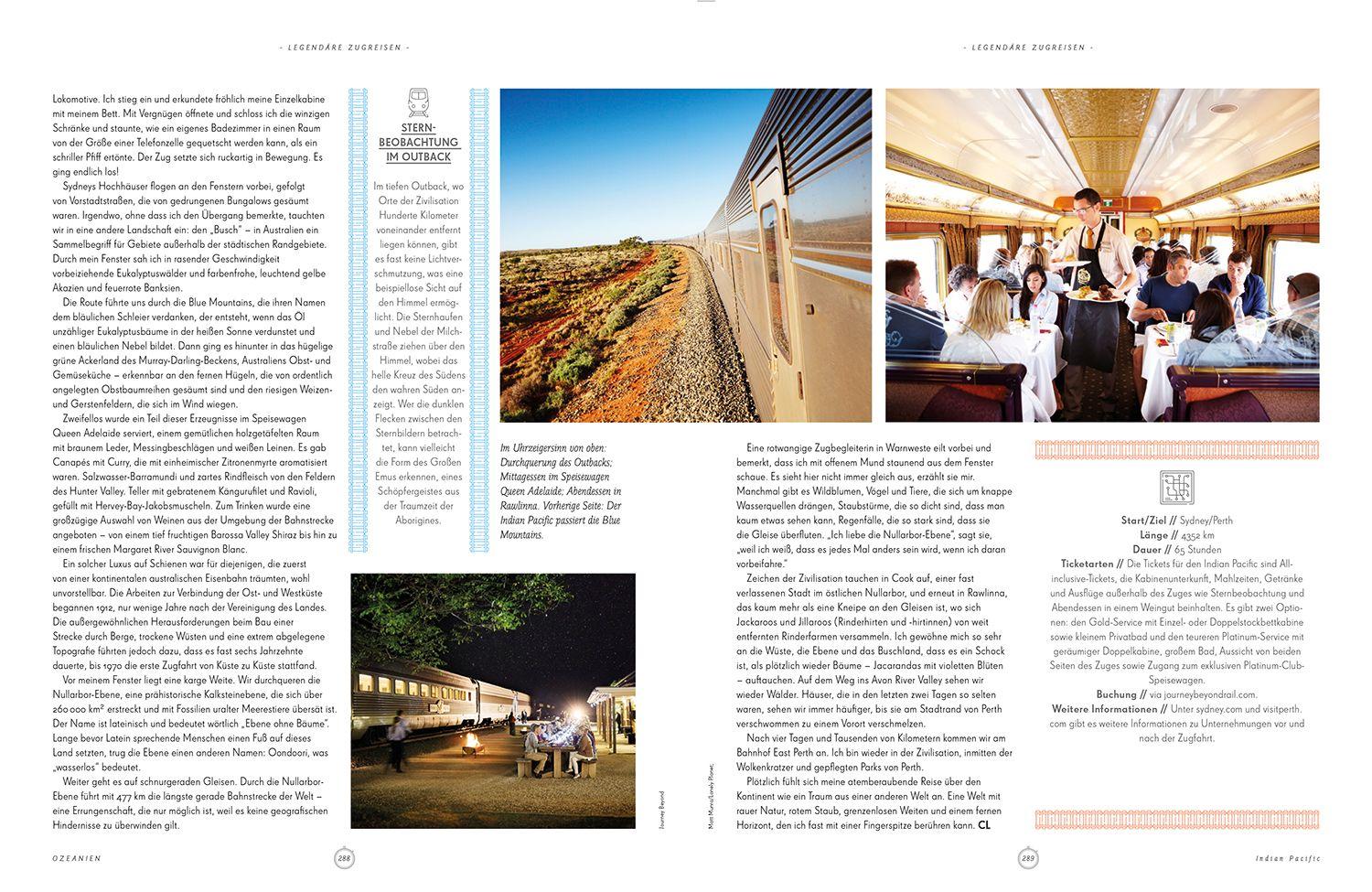 Beispielinhalt (Bild) LONELY PLANET Bildband Legendäre Zugreisen