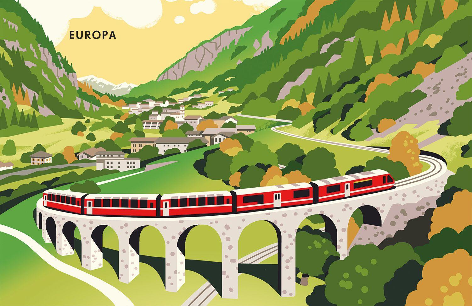 Beispielinhalt (Bild) LONELY PLANET Bildband Legendäre Zugreisen