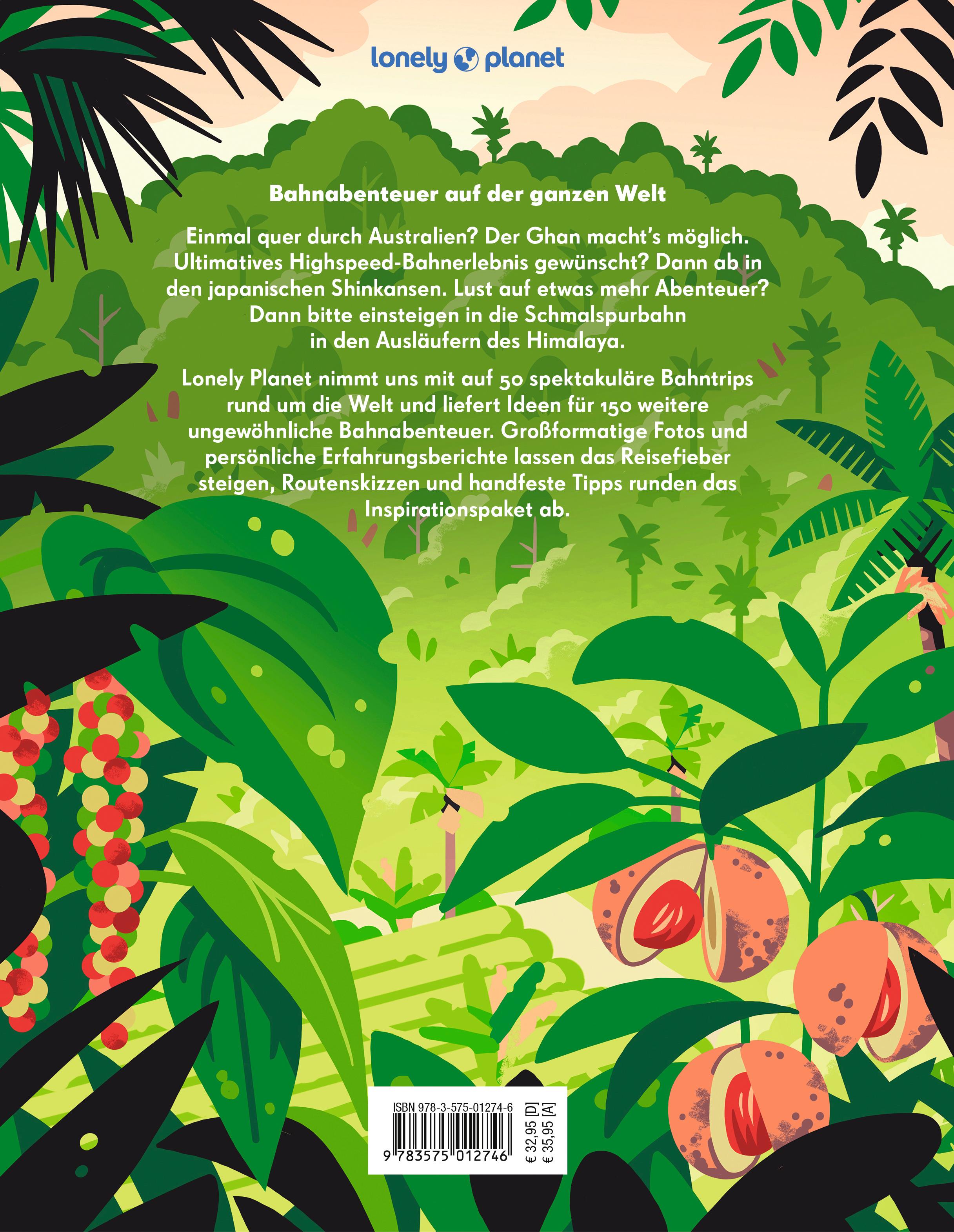 Rückseitencover LONELY PLANET Bildband Legendäre Zugreisen