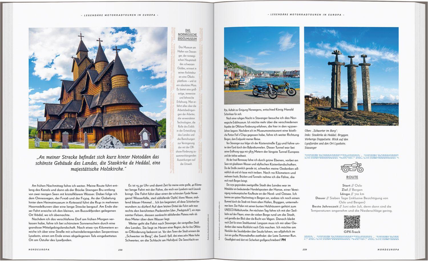 Beispielinhalt (Bild) Legendäre Motorradtouren in Europa