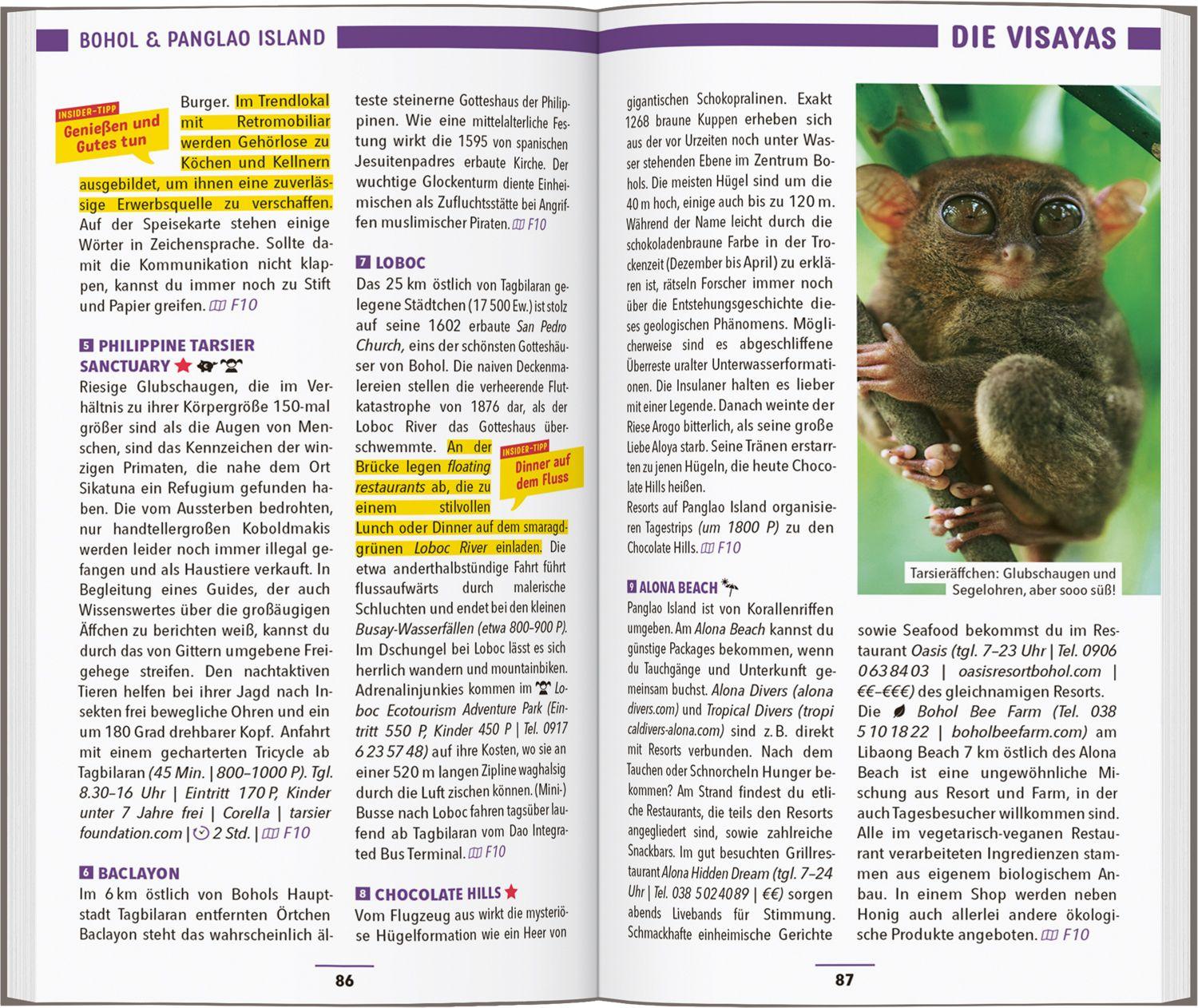 Beispielinhalt (Bild) MARCO POLO Reiseführer Philippinen