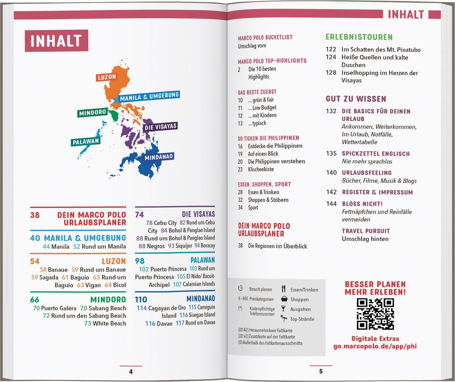 Beispielinhalt (Bild) MARCO POLO Reiseführer Philippinen