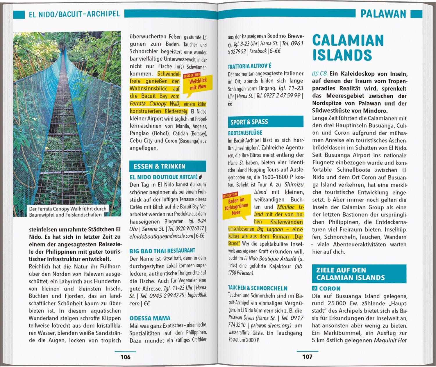 Beispielinhalt (Bild) MARCO POLO Reiseführer Philippinen