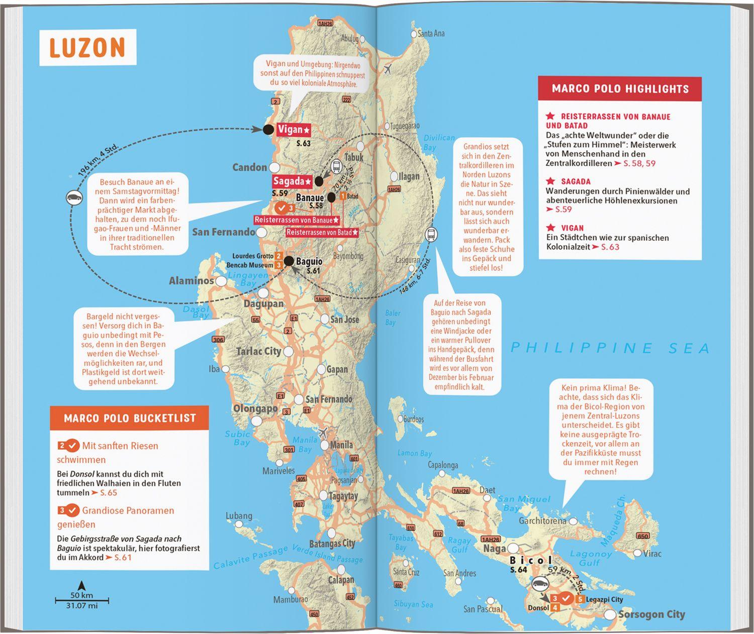 Beispielinhalt (Bild) MARCO POLO Reiseführer Philippinen