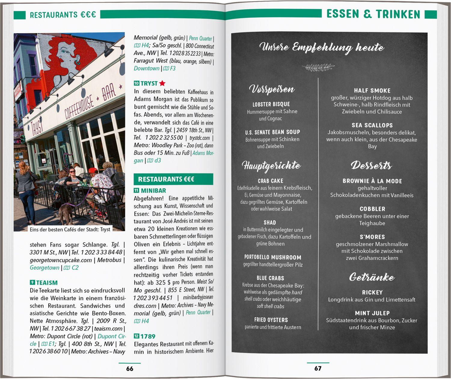 Beispielinhalt (Bild) MARCO POLO Reiseführer Washington, D.C.