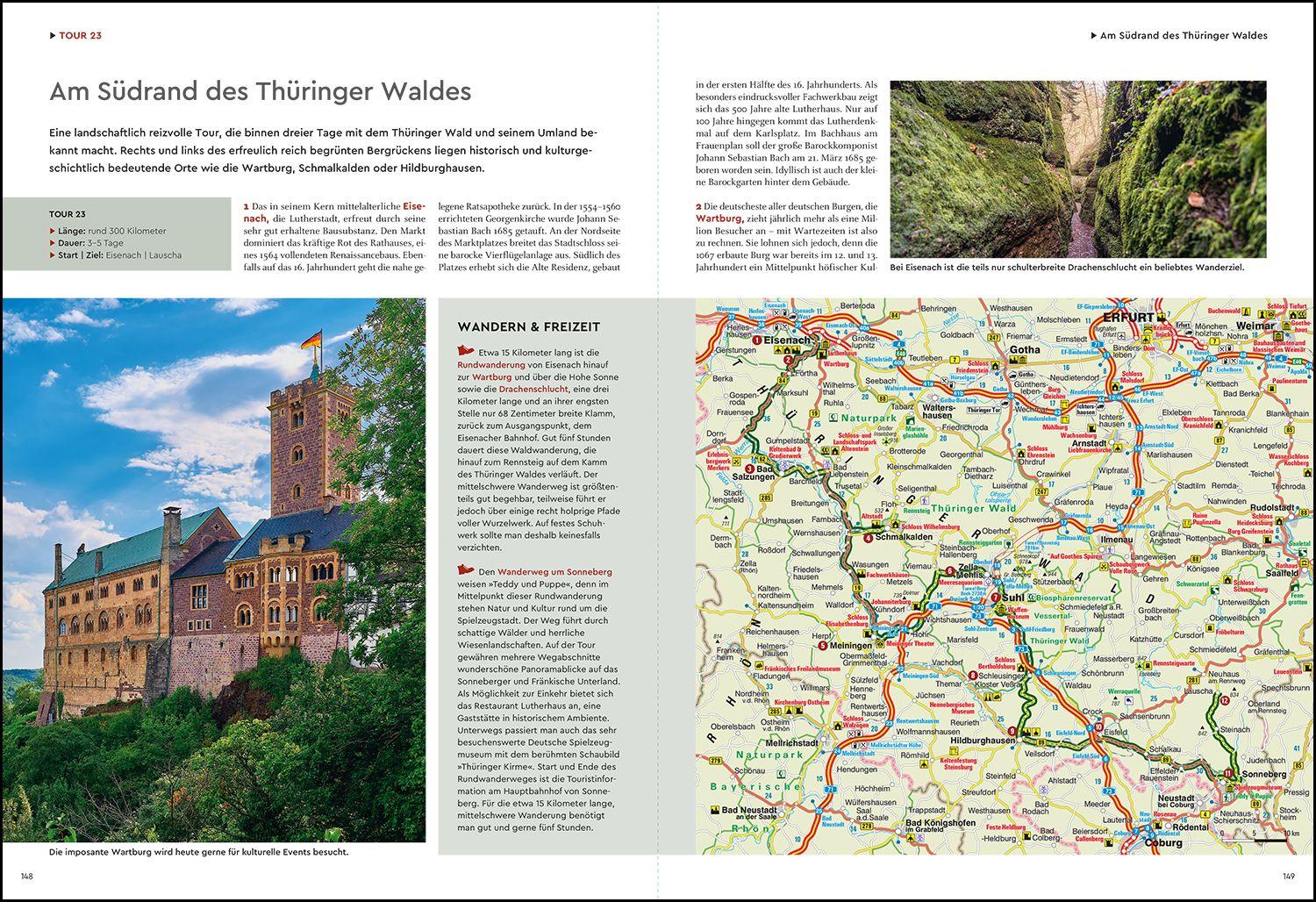 Beispielinhalt (Bild) KUNTH Bildband Das große Autowanderbuch Deutschland