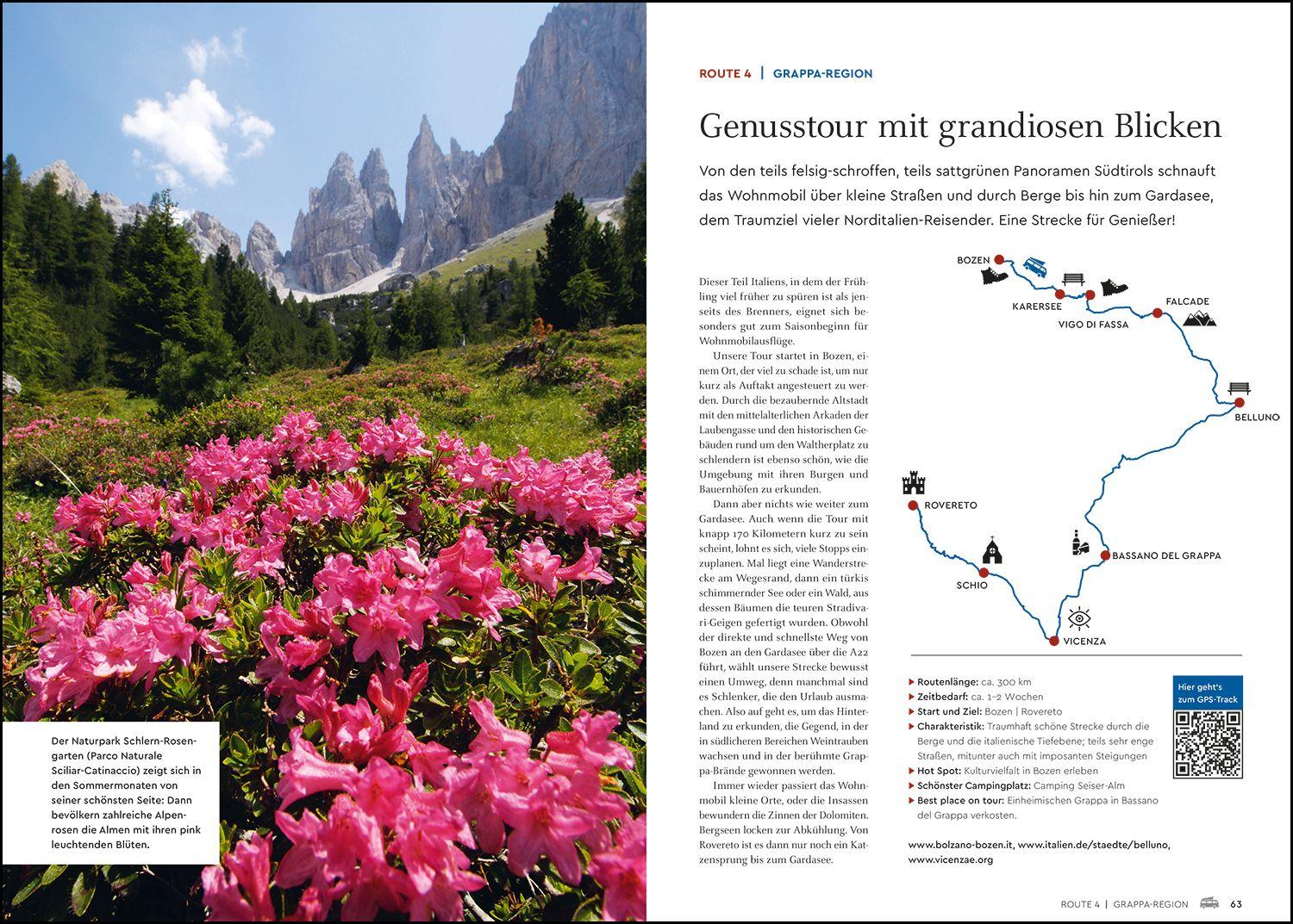 Beispielinhalt (Bild) KUNTH Mit dem Wohnmobil durch Südtirol und an die Oberitalienischen Seen