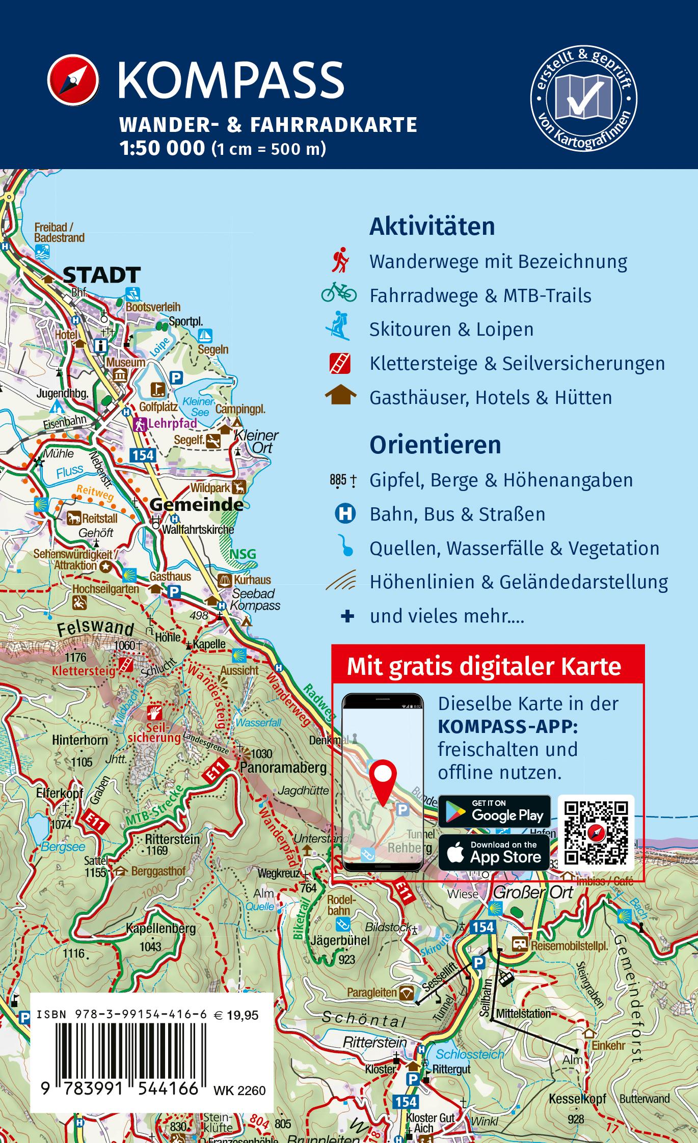Rückseitencover KOMPASS Wanderkarten-Set 2260 Azoren (2 Karten) 1:50.000