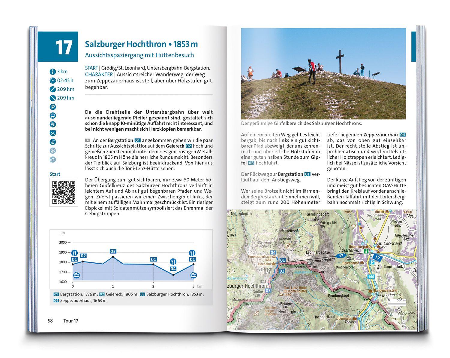Beispielinhalt (Bild) KOMPASS Wanderführer Berchtesgadener Land und Steinernes Meer, 55 Touren mit Extra-Tourenkarte