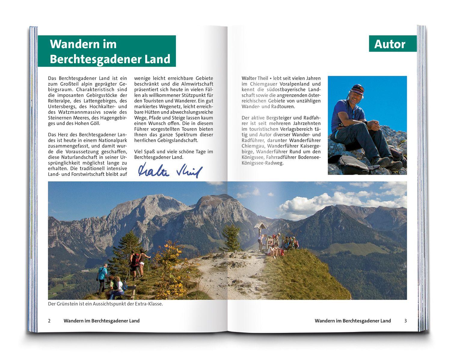 Beispielinhalt (Bild) KOMPASS Wanderführer Berchtesgadener Land und Steinernes Meer, 55 Touren mit Extra-Tourenkarte