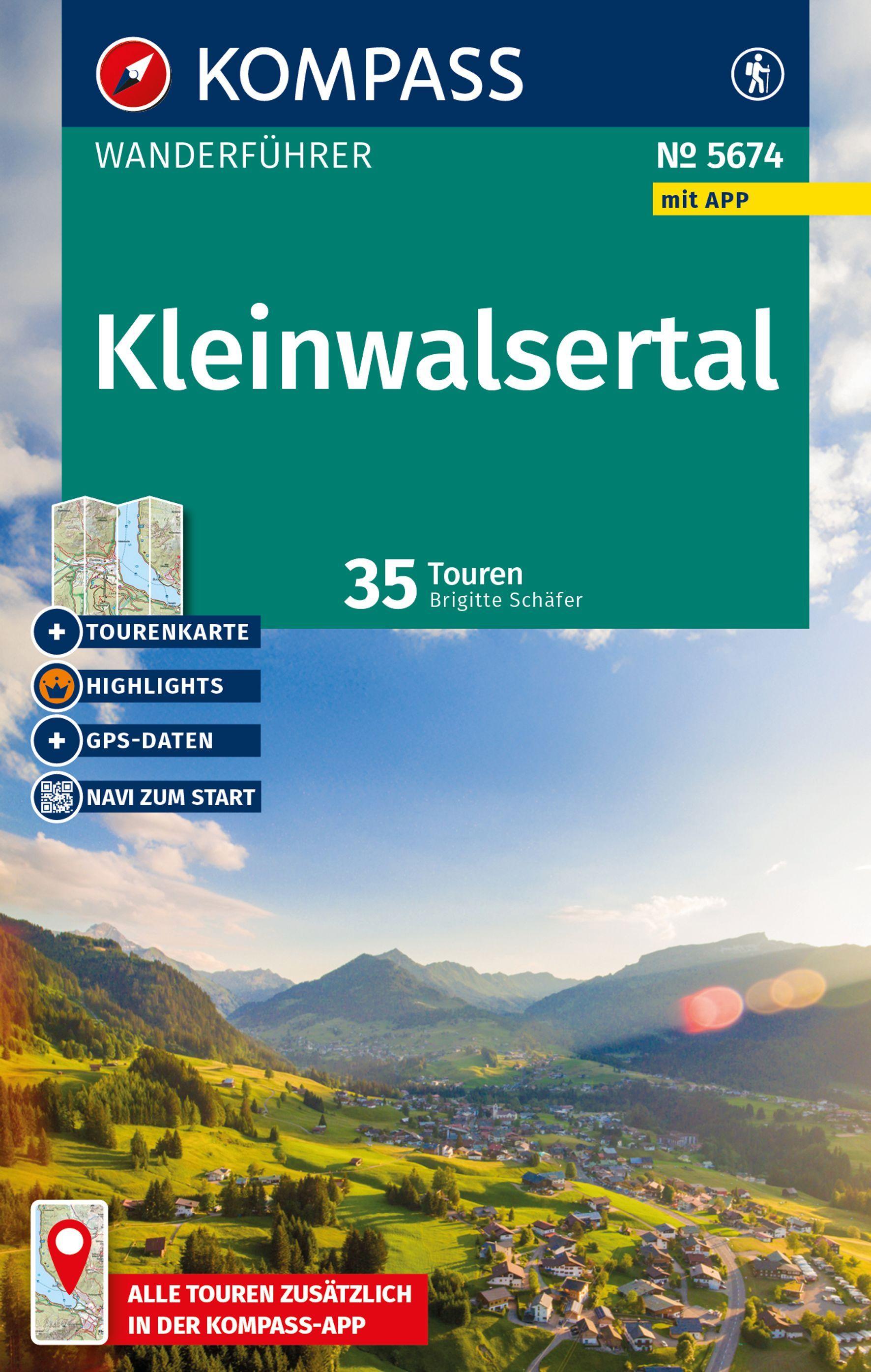 Vorderes Coverbild KOMPASS Wanderführer Kleinwalsertal, 35 Touren mit Extra-Tourenkarte