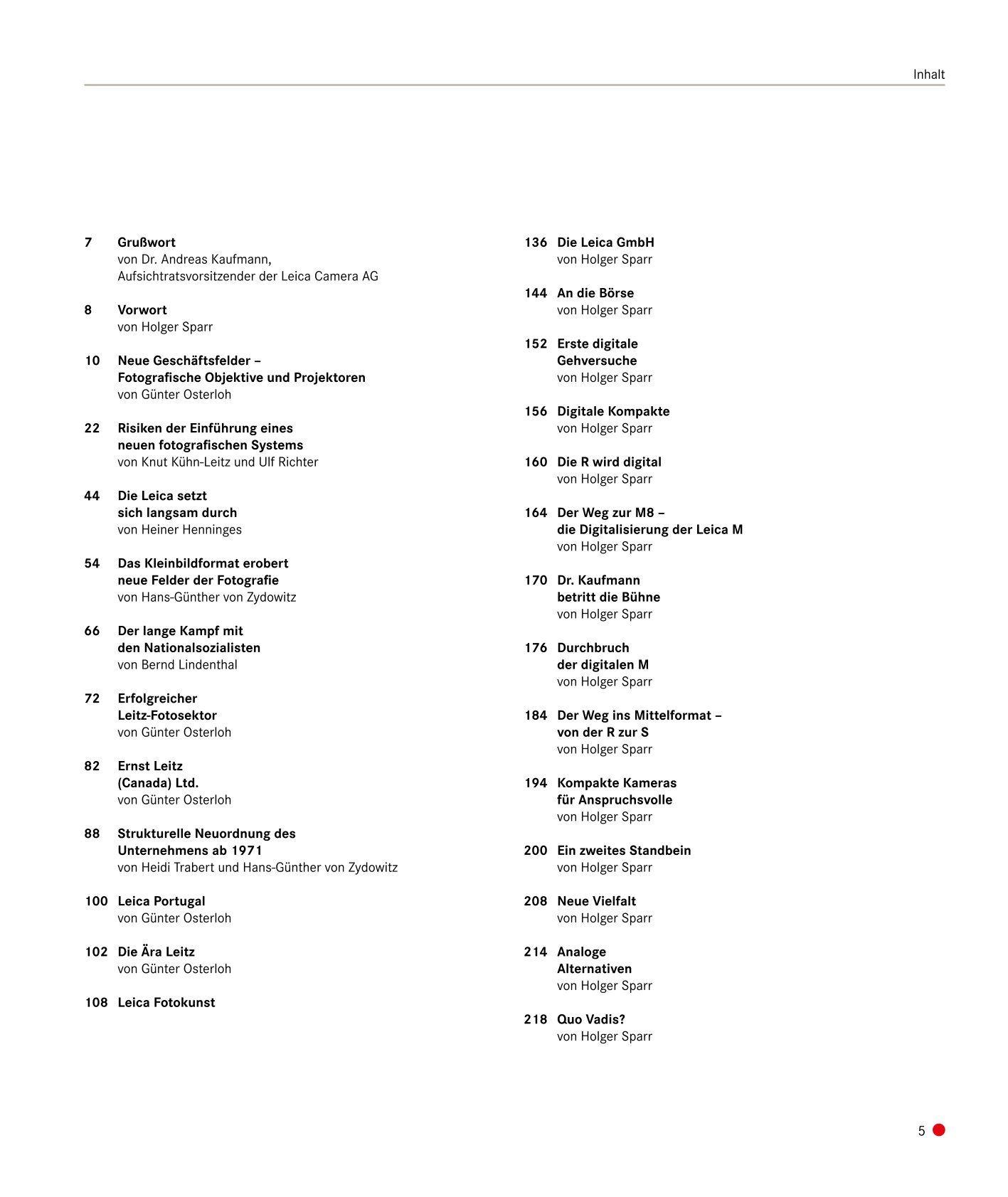 Beispielinhalt (Bild) 100 Jahre Leica Camera