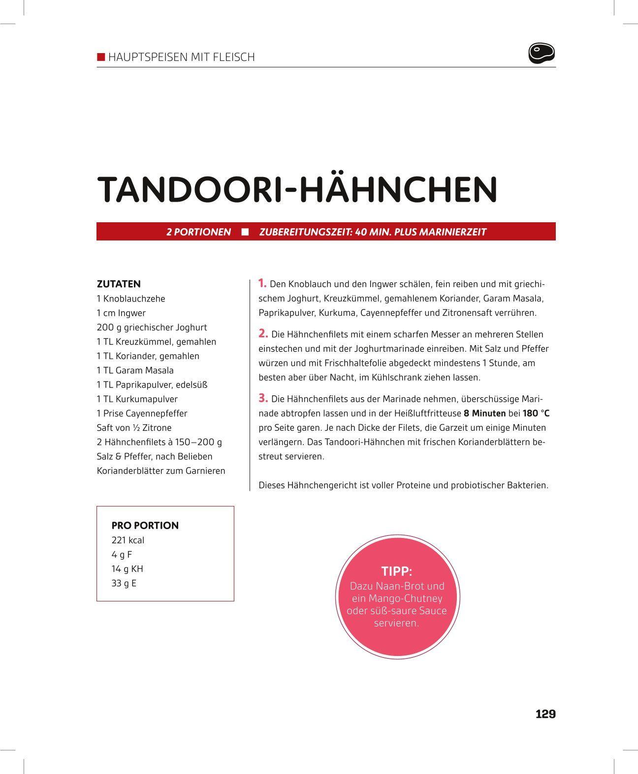 Beispielinhalt (Bild) Heißluftfritteuse GOLD Lecker Abnehmen