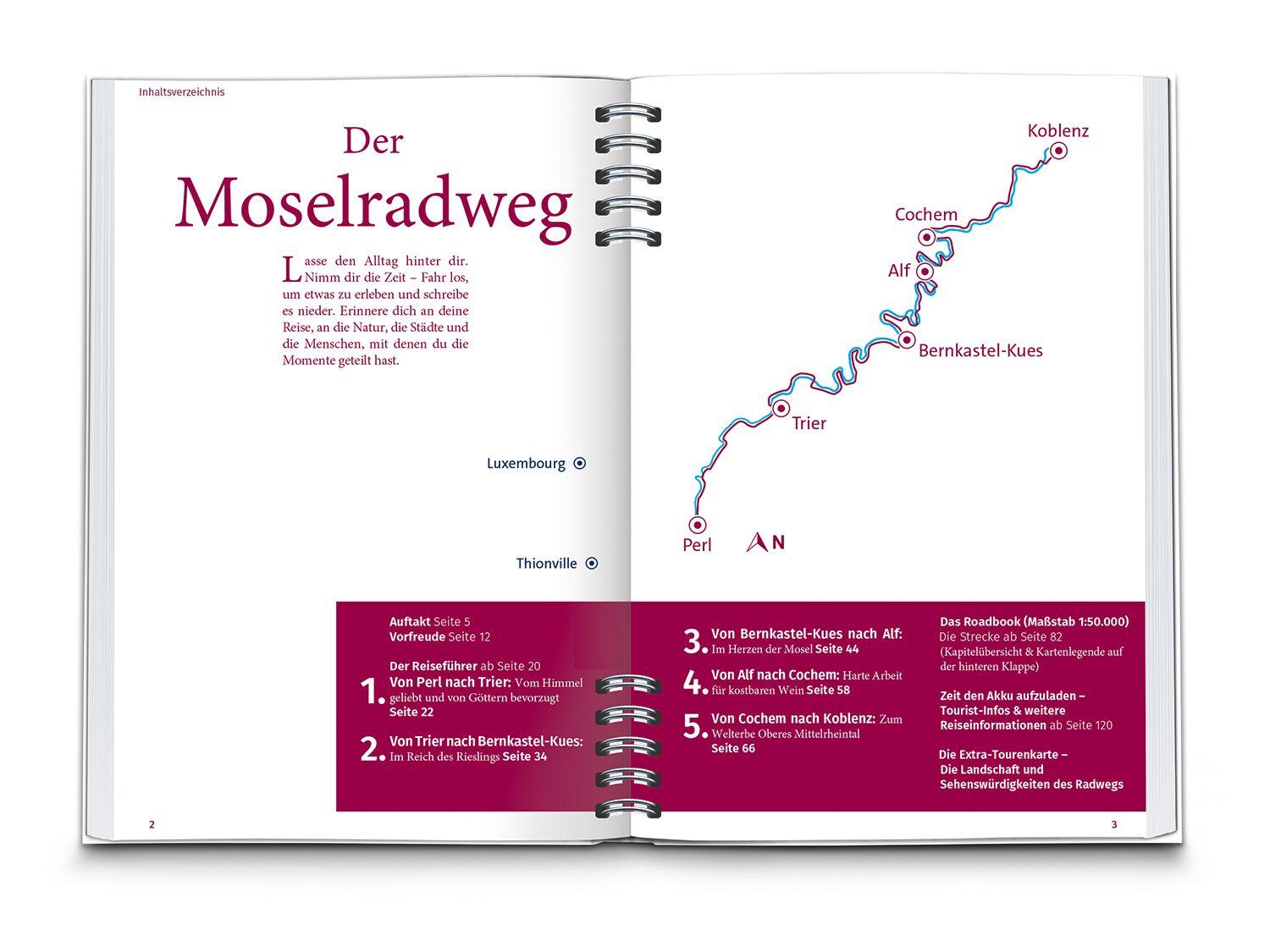 Beispielinhalt (Bild) KOMPASS Radreiseführer Moselradweg