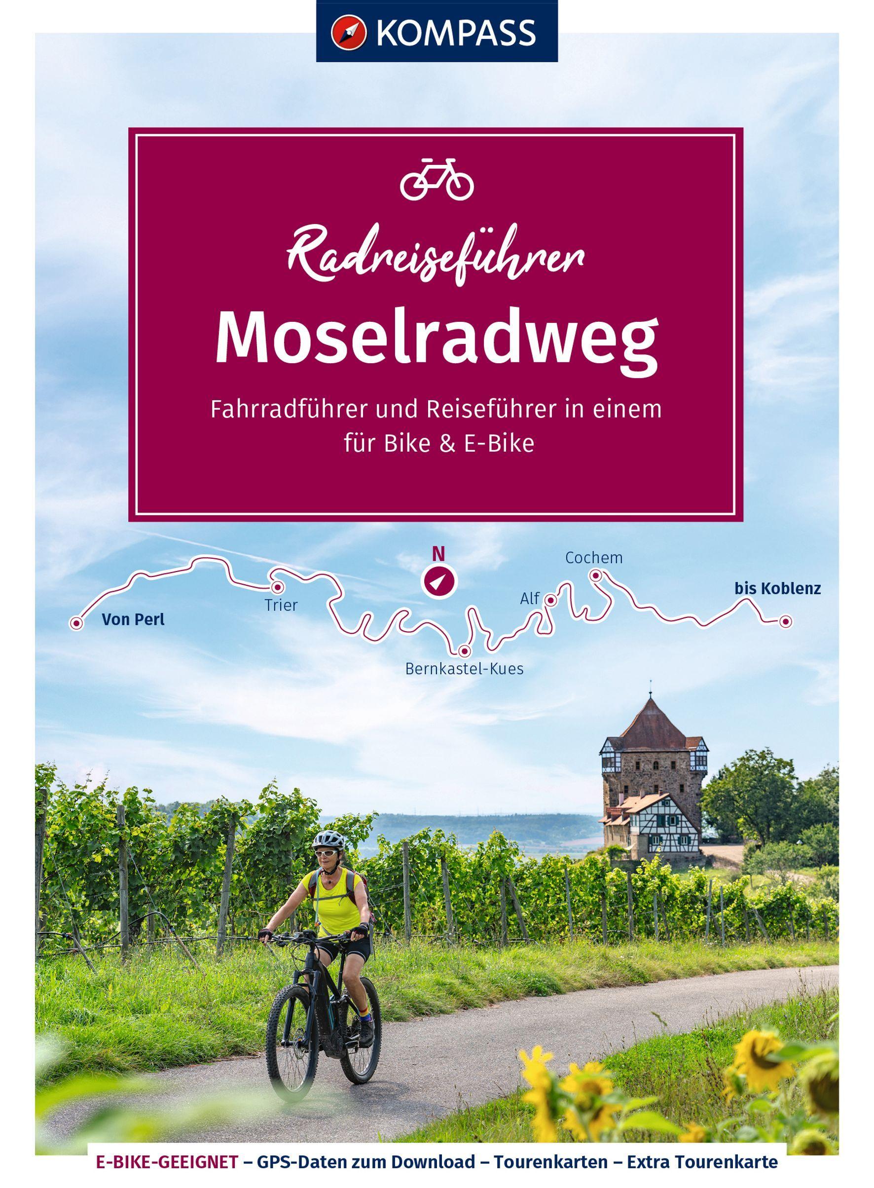 Vorderes Coverbild KOMPASS Radreiseführer Moselradweg