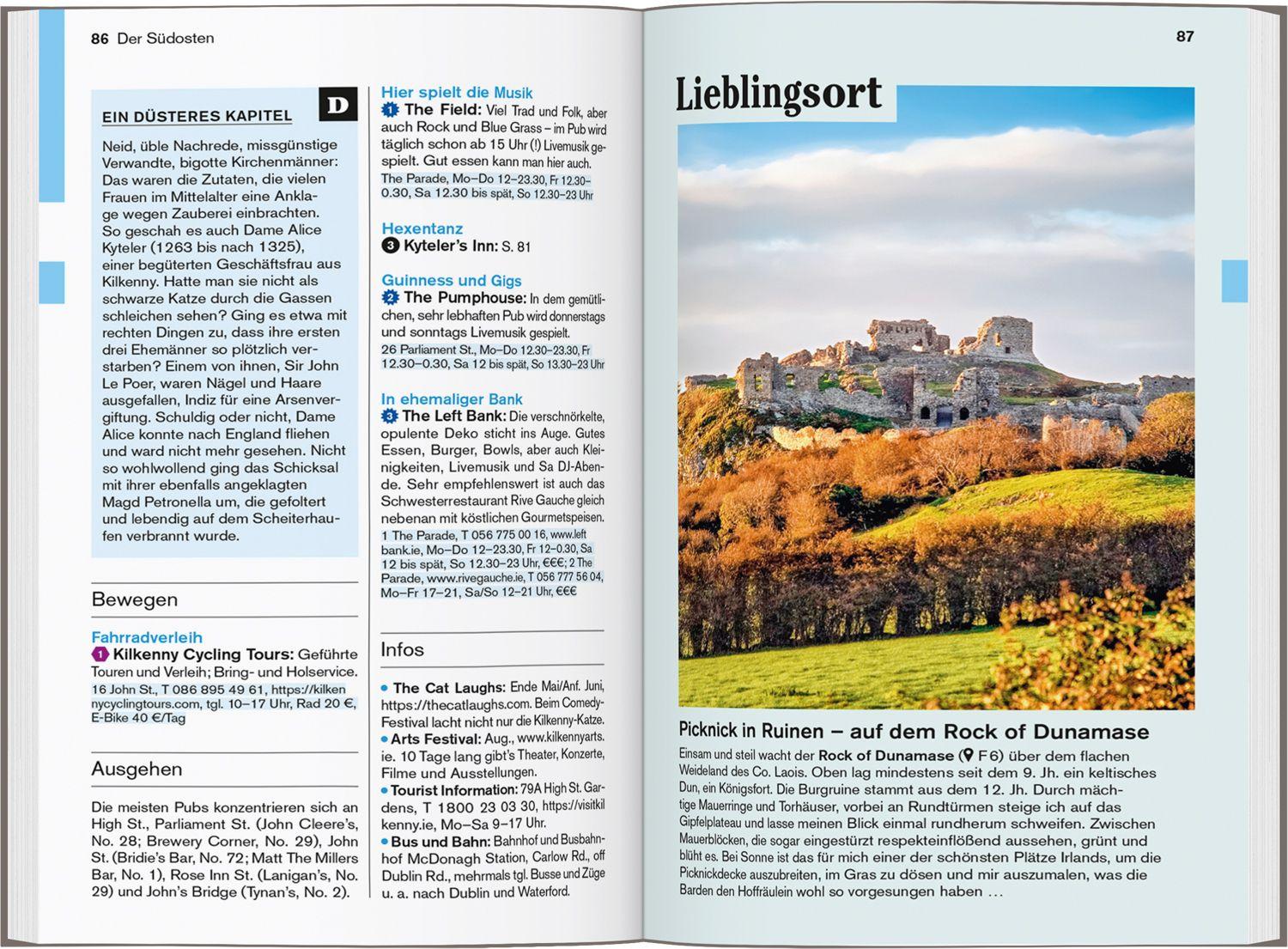 Beispielinhalt (Bild) DUMONT Reise-Taschenbuch Reiseführer Irland, Nordirland