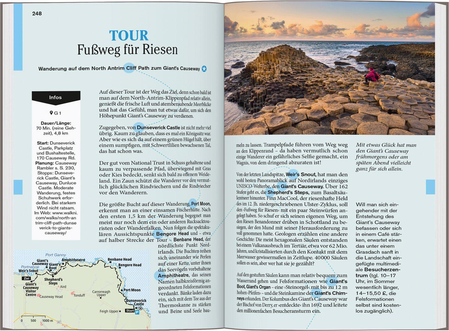 Beispielinhalt (Bild) DUMONT Reise-Taschenbuch Reiseführer Irland, Nordirland