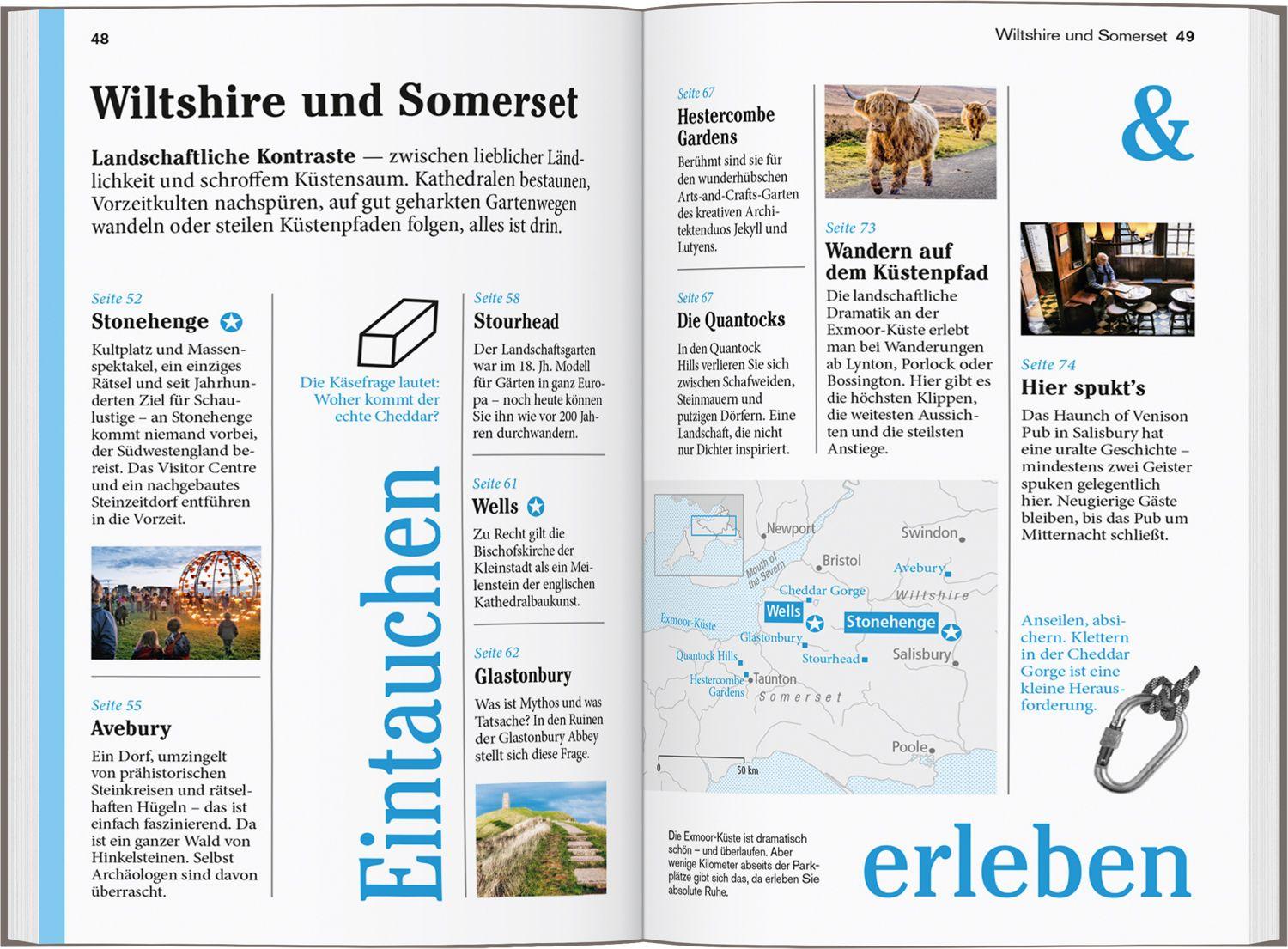 Beispielinhalt (Bild) DUMONT Reise-Taschenbuch Reiseführer Cornwall & Südwestengland