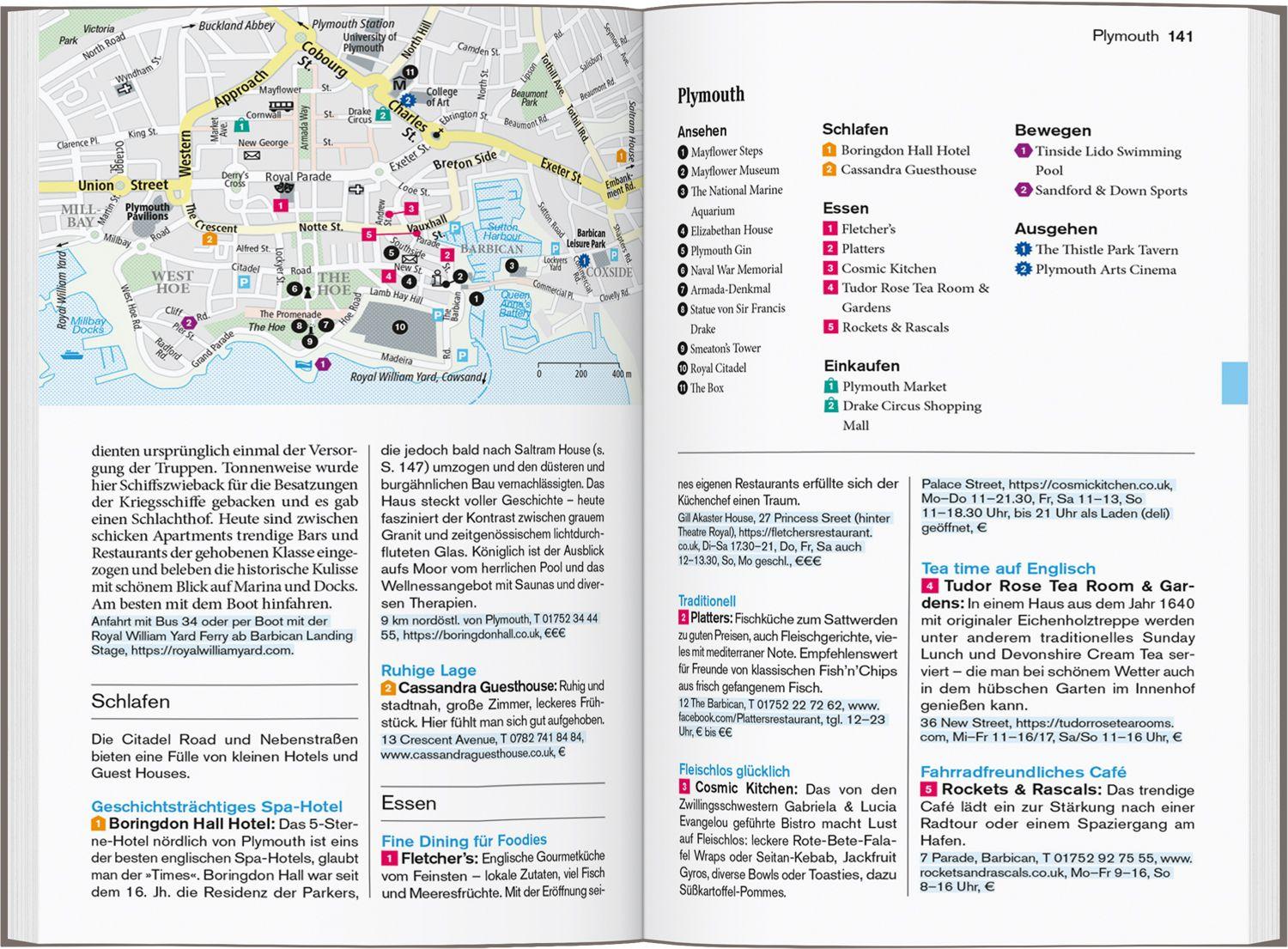 Beispielinhalt (Bild) DUMONT Reise-Taschenbuch Reiseführer Cornwall & Südwestengland