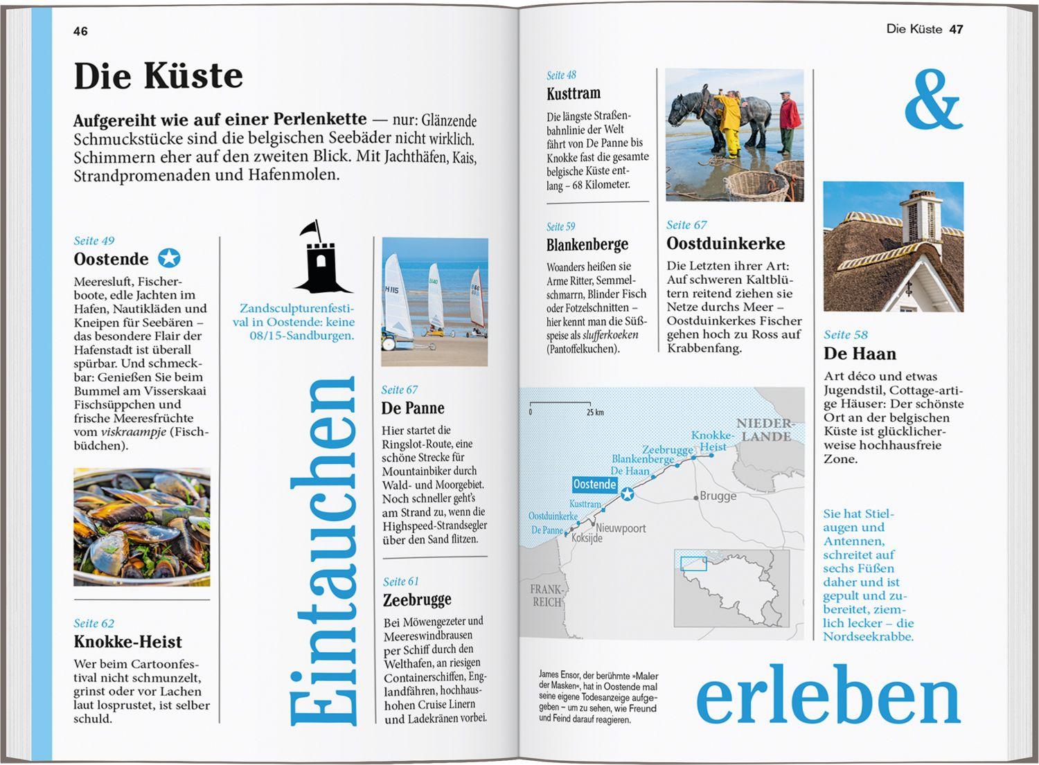 Beispielinhalt (Bild) DUMONT Reise-Taschenbuch Reiseführer Belgien