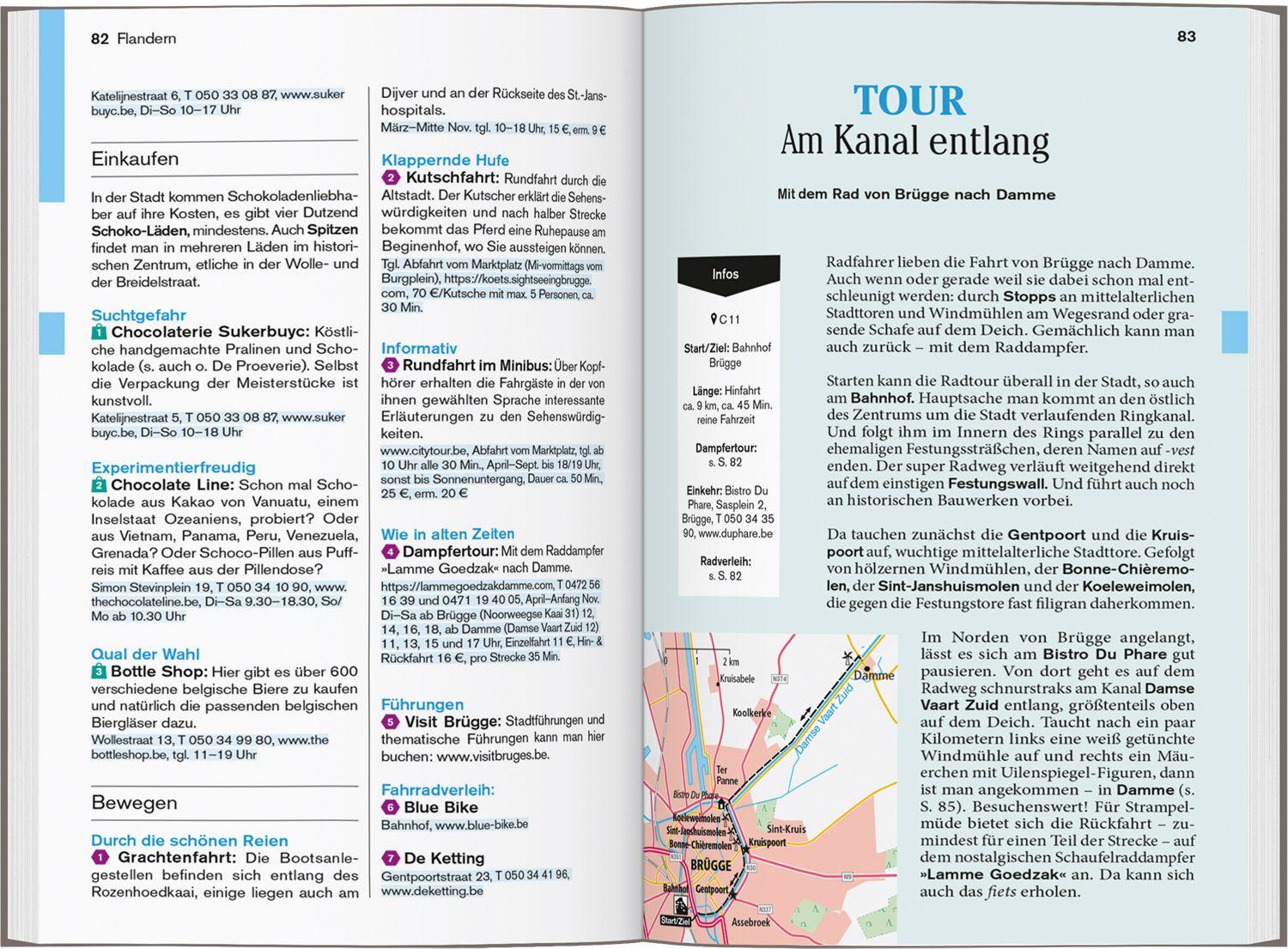 Beispielinhalt (Bild) DUMONT Reise-Taschenbuch Reiseführer Belgien