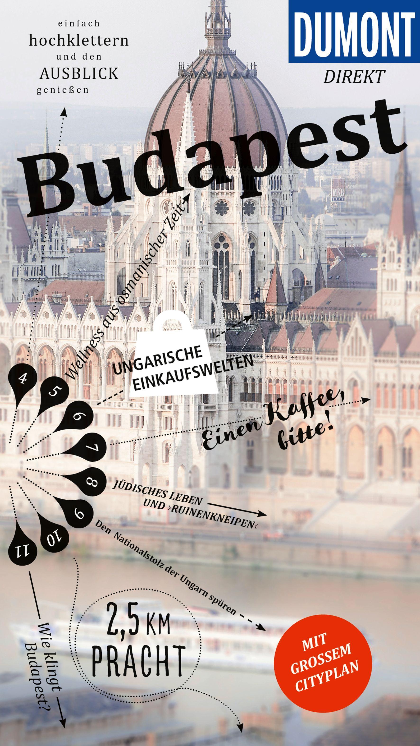 Vorderes Coverbild DUMONT direkt Reiseführer Budapest