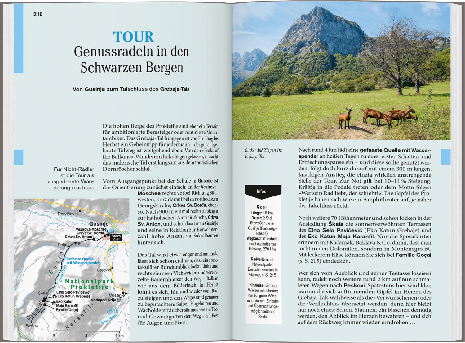 Beispielinhalt (Bild) DUMONT Reise-Taschenbuch Reiseführer Montenegro