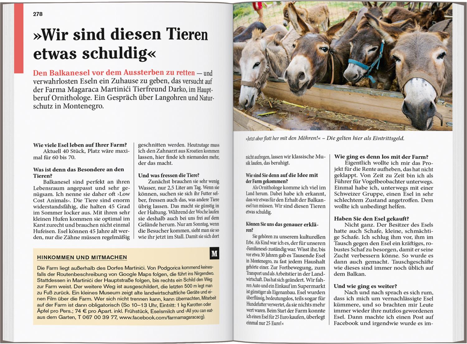 Beispielinhalt (Bild) DUMONT Reise-Taschenbuch Reiseführer Montenegro