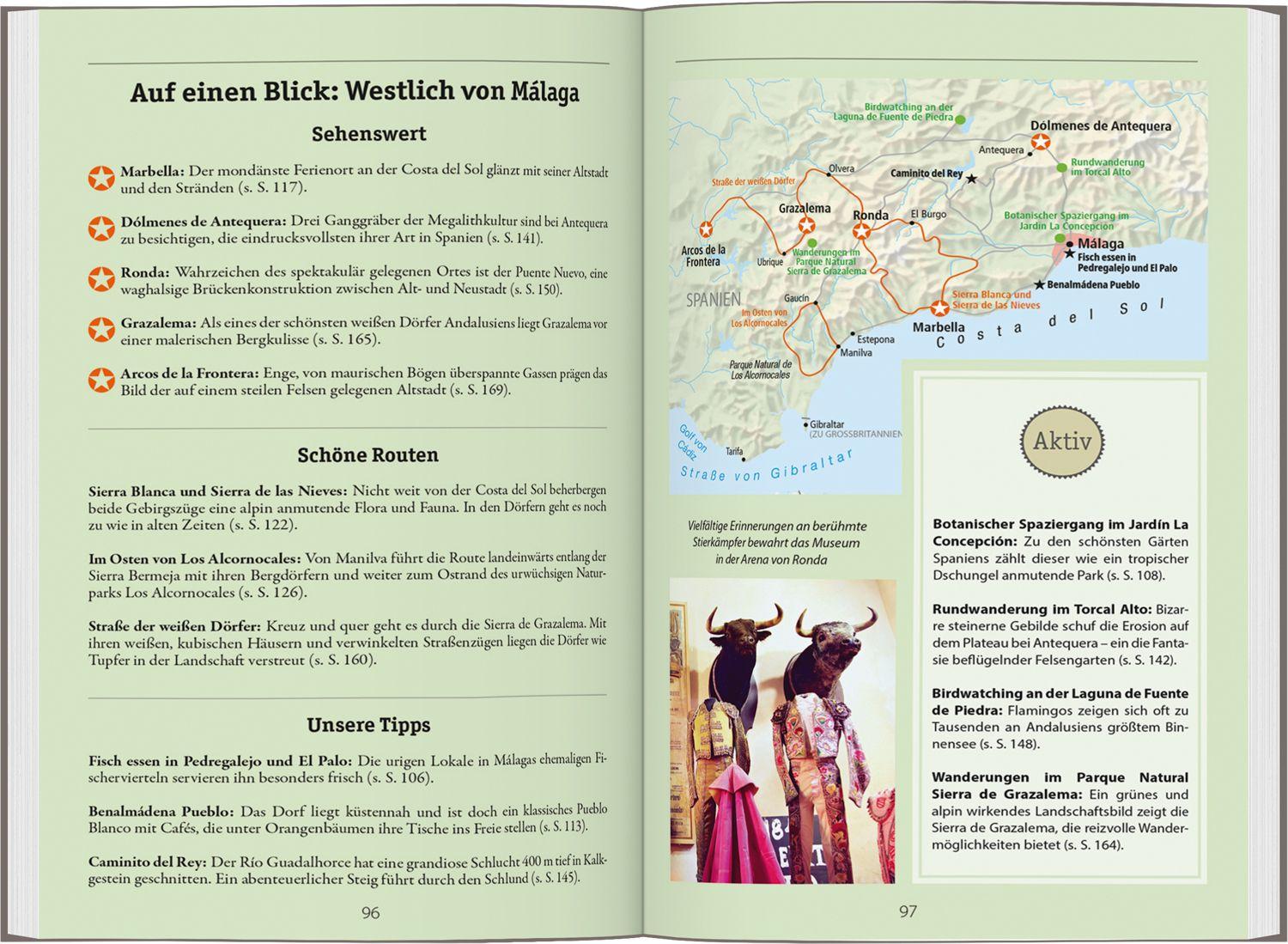 Beispielinhalt (Bild) DUMONT Reise-Handbuch Reiseführer Andalusien