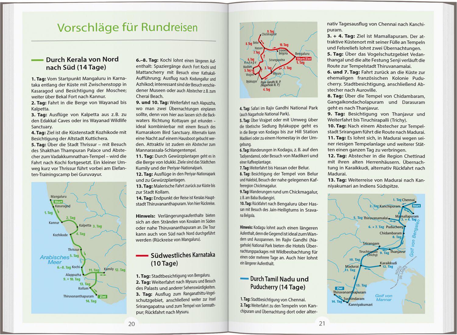 Beispielinhalt (Bild) DUMONT Reise-Handbuch Reiseführer Indien, Der Süden