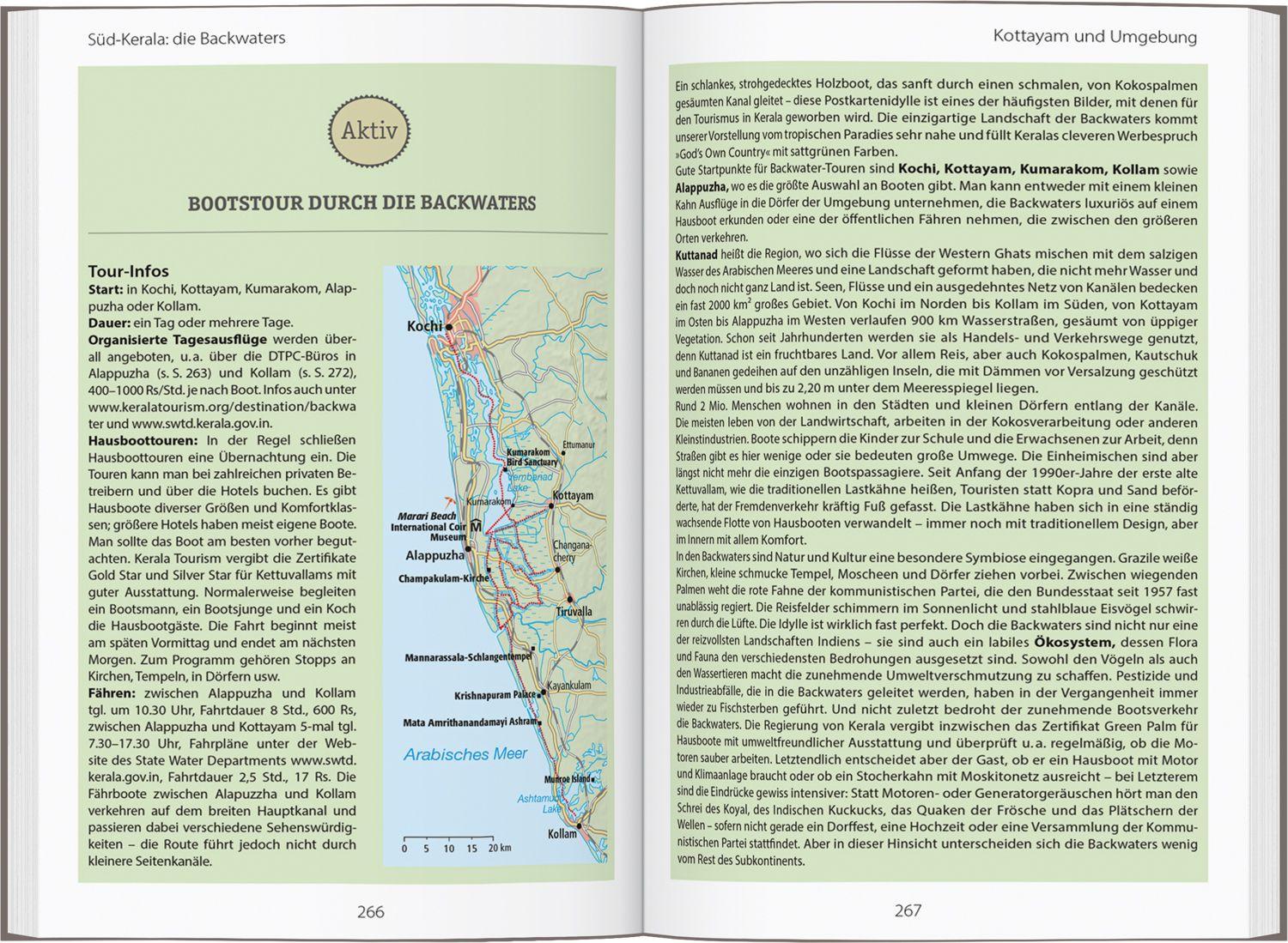 Beispielinhalt (Bild) DUMONT Reise-Handbuch Reiseführer Indien, Der Süden
