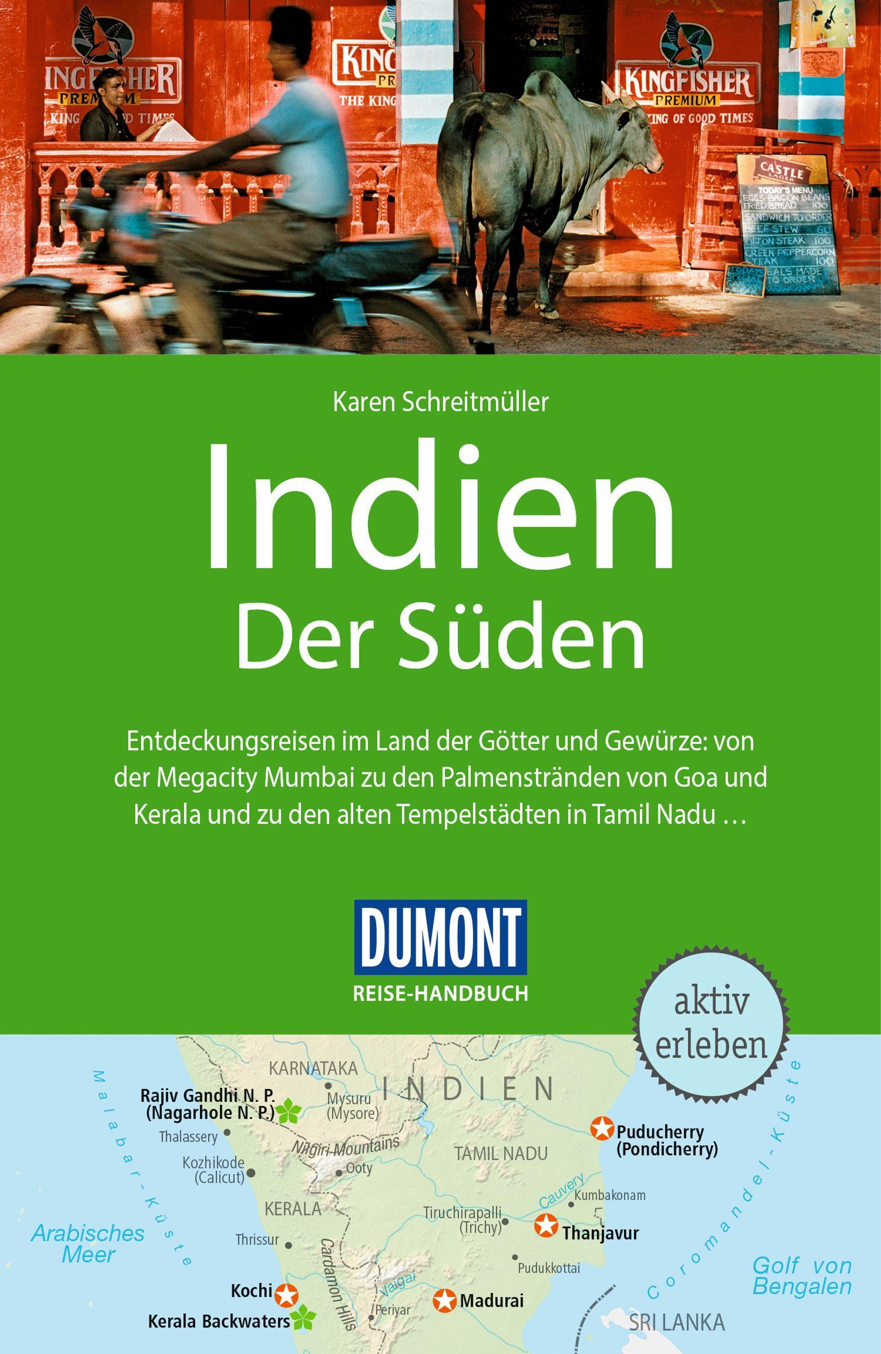 Vorderes Coverbild DUMONT Reise-Handbuch Reiseführer Indien, Der Süden