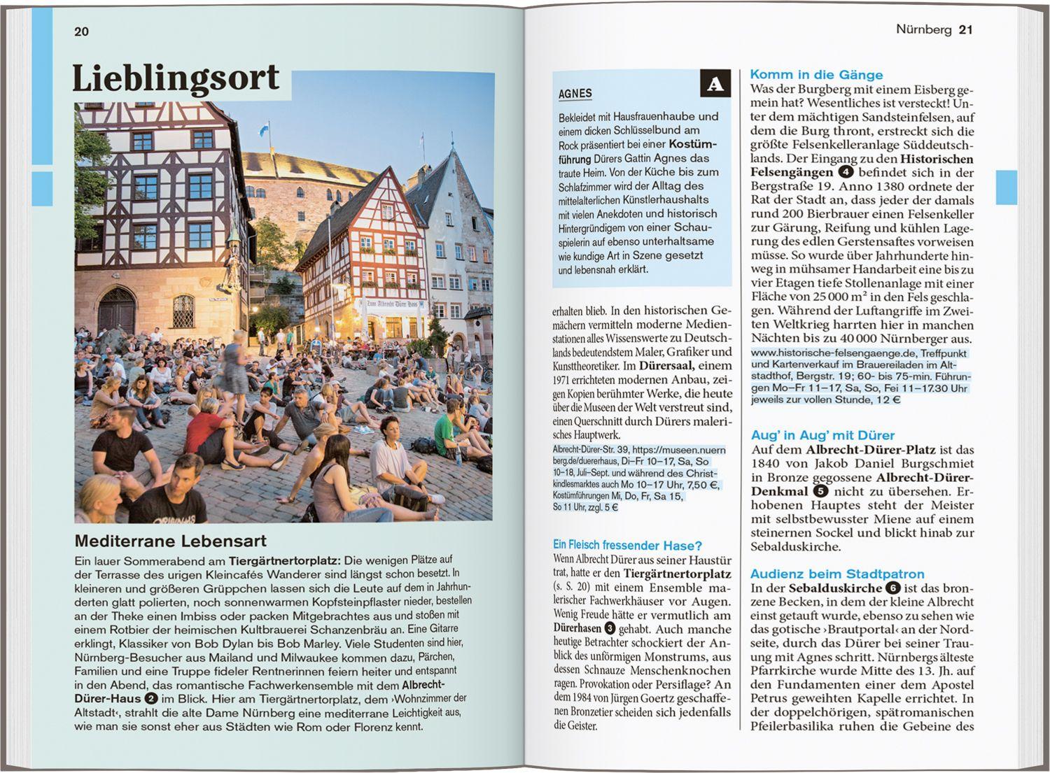 Beispielinhalt (Bild) DUMONT Reise-Taschenbuch Reiseführer Franken