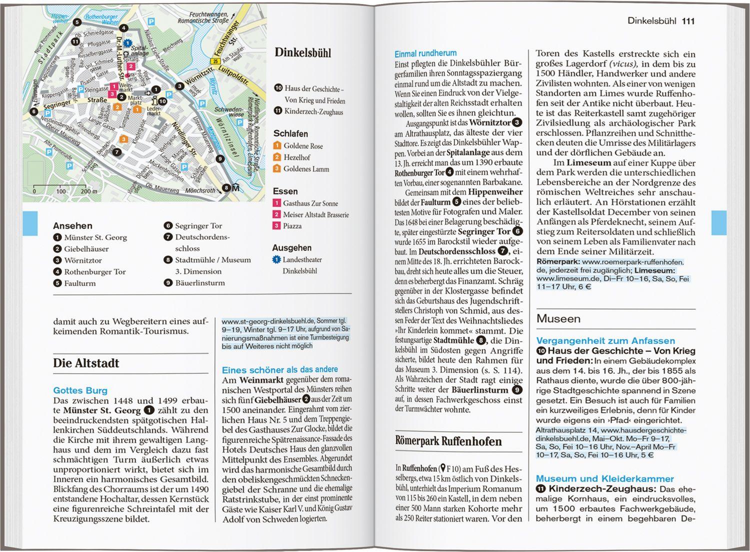 Beispielinhalt (Bild) DUMONT Reise-Taschenbuch Reiseführer Franken