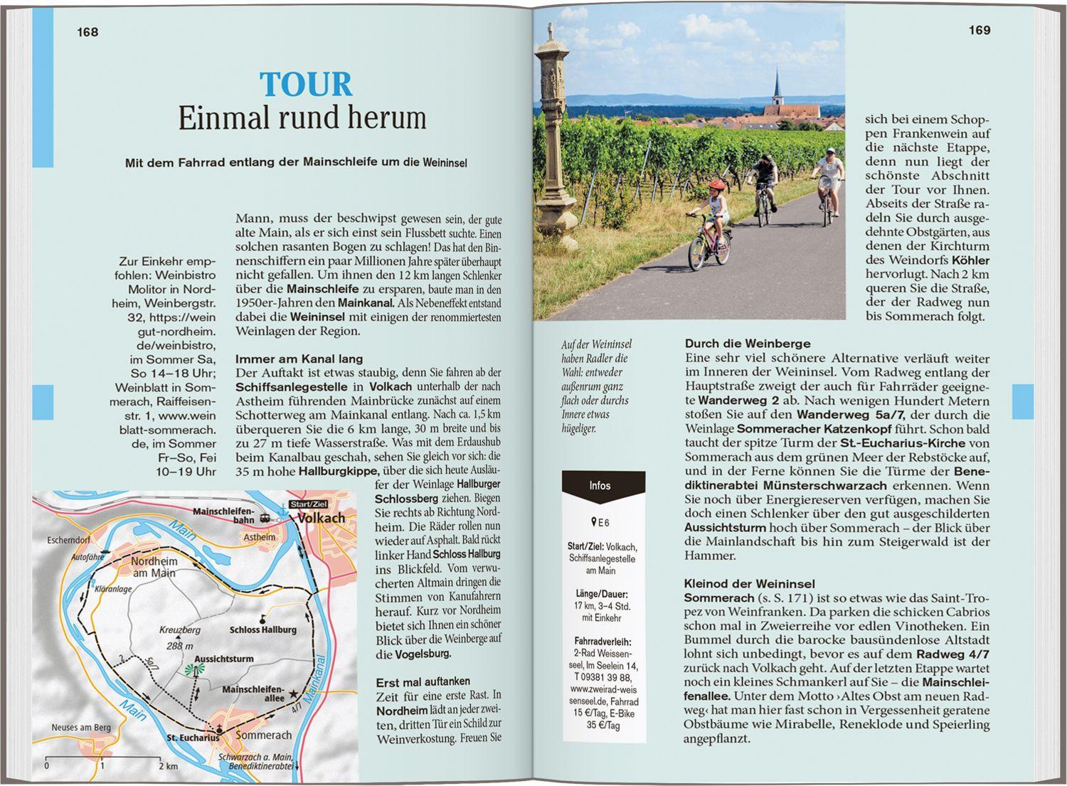 Beispielinhalt (Bild) DUMONT Reise-Taschenbuch Reiseführer Franken