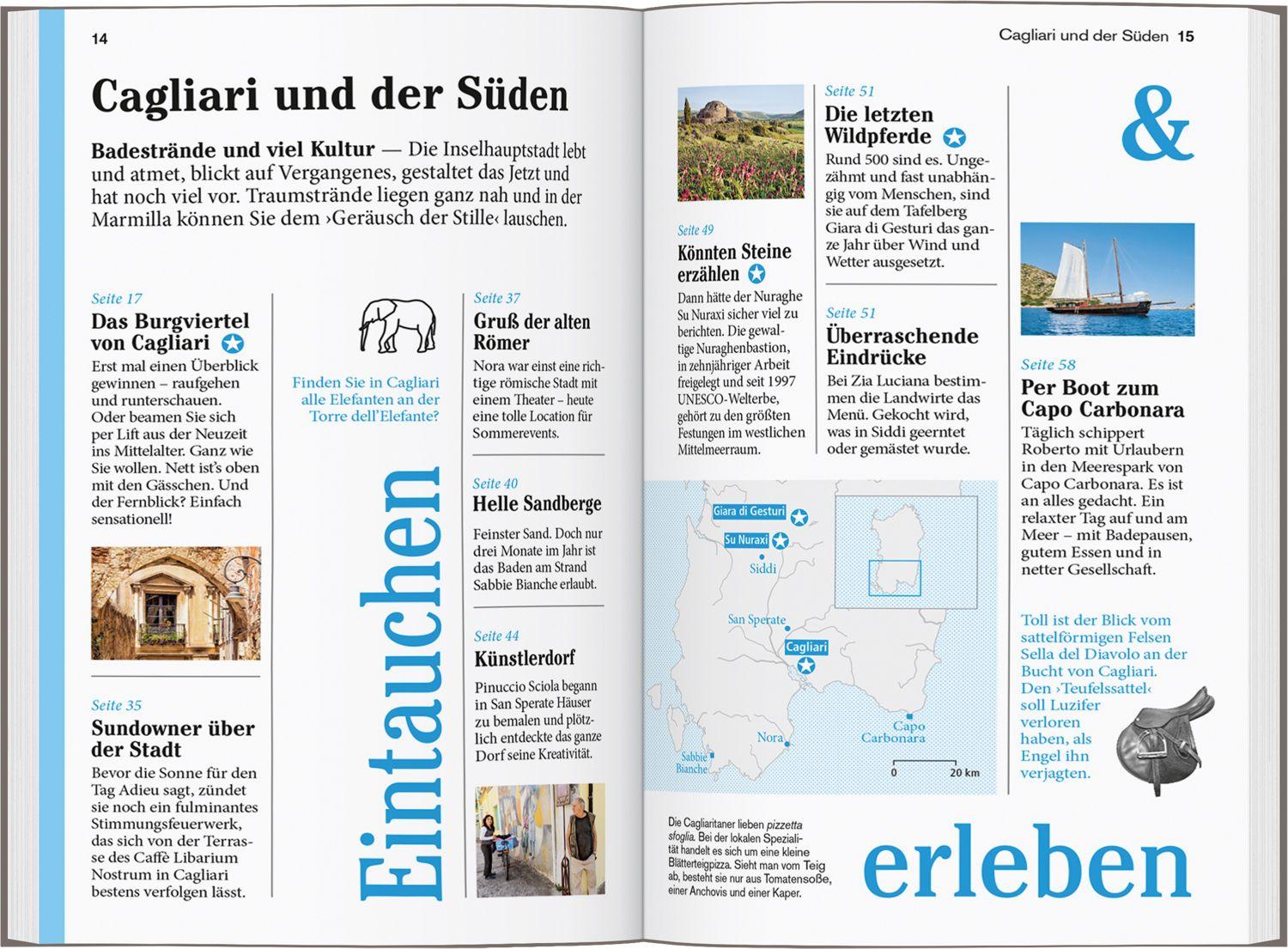 Beispielinhalt (Bild) DUMONT Reise-Taschenbuch Reiseführer Sardinien