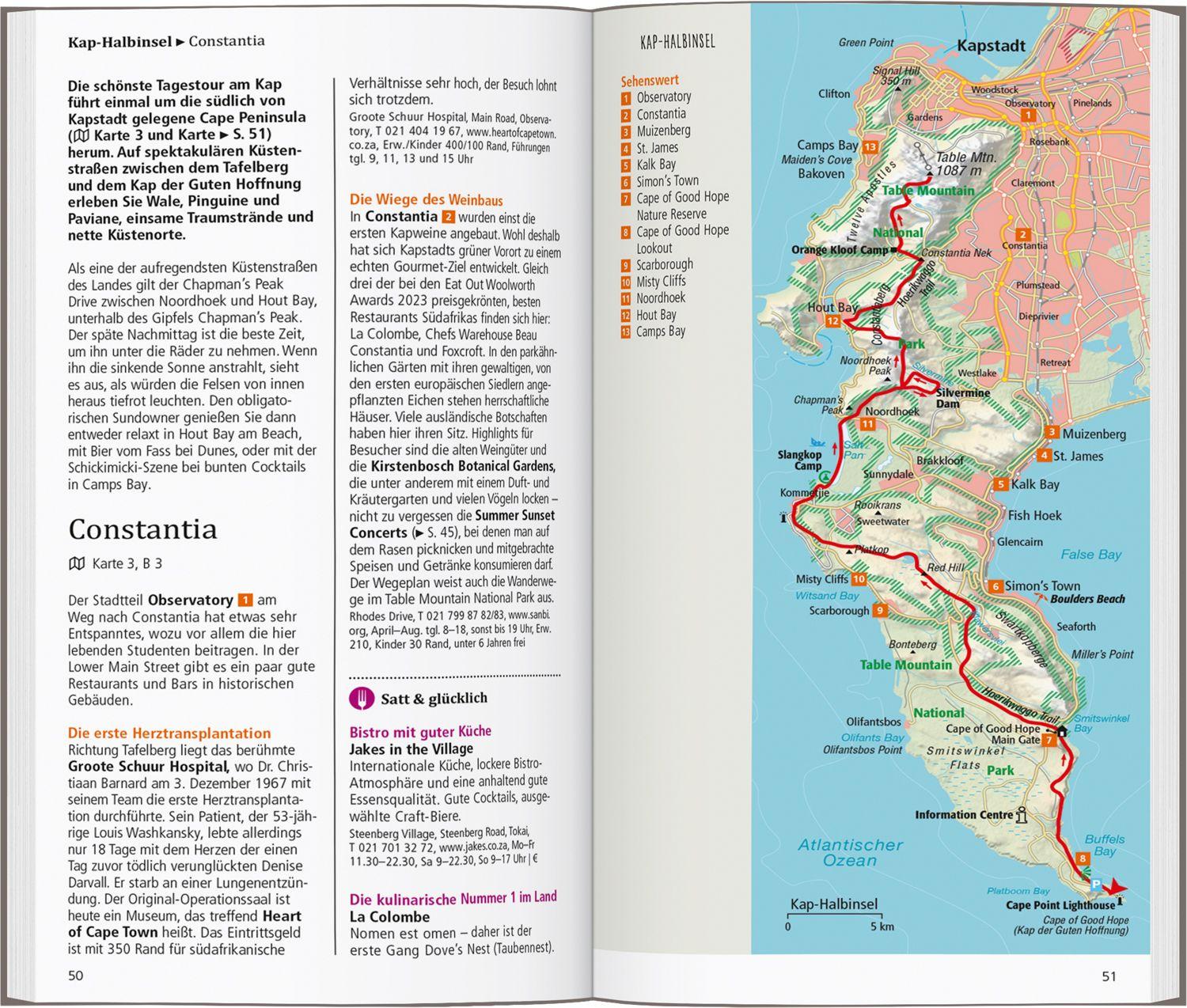 Beispielinhalt (Bild) DUMONT direkt Reiseführer Kapstadt, Garden Route