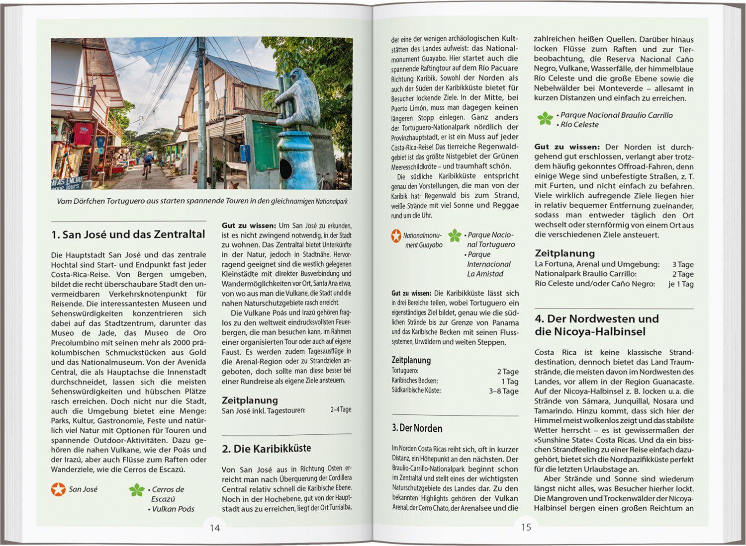 Beispielinhalt (Bild) DUMONT Reise-Handbuch Reiseführer Costa Rica